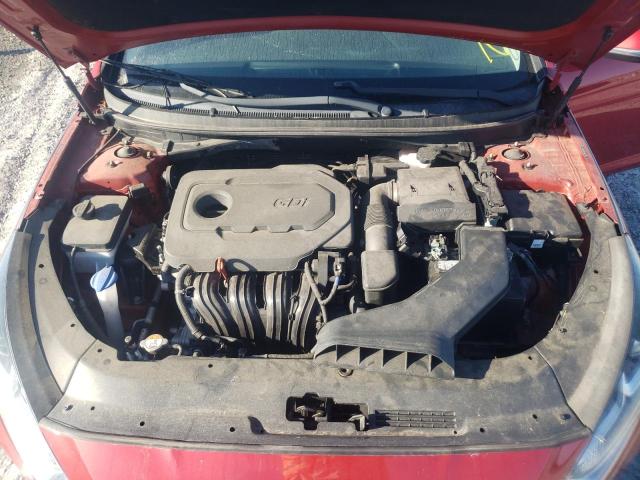 5NPE34AF6JH610349 - 2018 HYUNDAI SONATA SPO RED photo 7