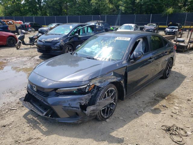 2HGFE2F56NH510710 - 2022 HONDA CIVIC SPOR GRAY photo 2