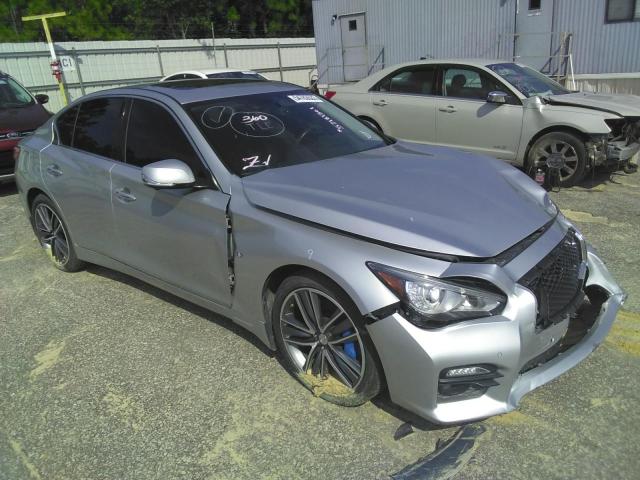 JN1BV7AP7FM335369 - 2015 INFINITI Q50 BASE SILVER photo 1