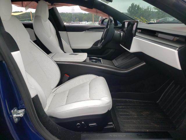 5YJSA1E69NF460338 - 2022 TESLA MODEL S Կապույտ լուսանկար 5