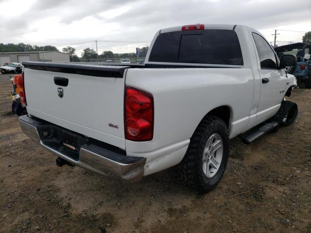 1D7HA16268J191935 - 2008 DODGE RAM 1500 S WHITE photo 4