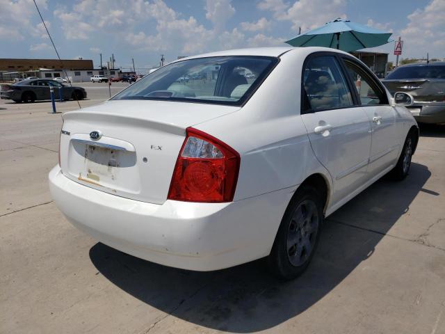 KNAFE121X65367262 - 2006 KIA SPECTRA LX WHITE photo 4