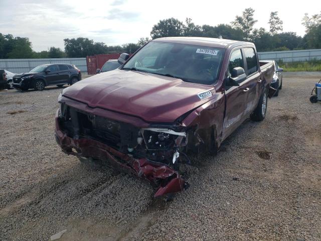 1C6SRFFT2KN681603 - 2019 RAM 1500 BIG H BURGUNDY photo 2