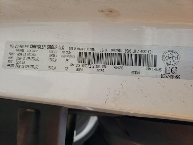 3C6TRVDD7EE121191 - 2014 RAM PROMASTER WHITE photo 10