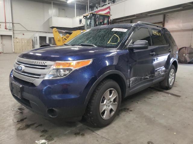 1FMHK8B85BGA66144 - 2011 FORD EXPLORER BLUE photo 2