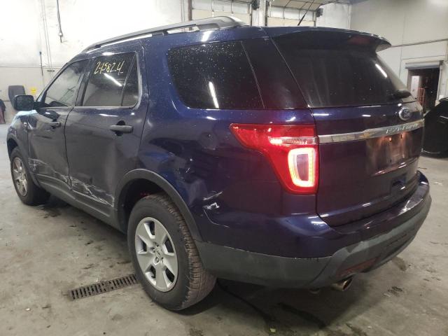 1FMHK8B85BGA66144 - 2011 FORD EXPLORER BLUE photo 3