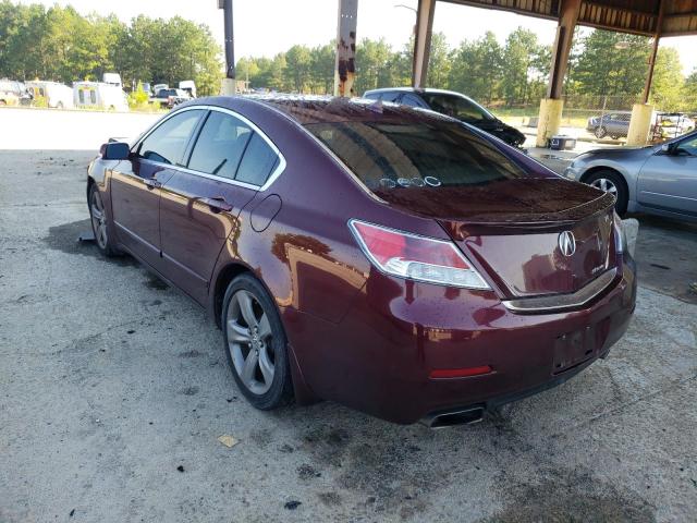 19UUA9F54DA002440 - 2013 ACURA TL TECH BURGUNDY photo 3