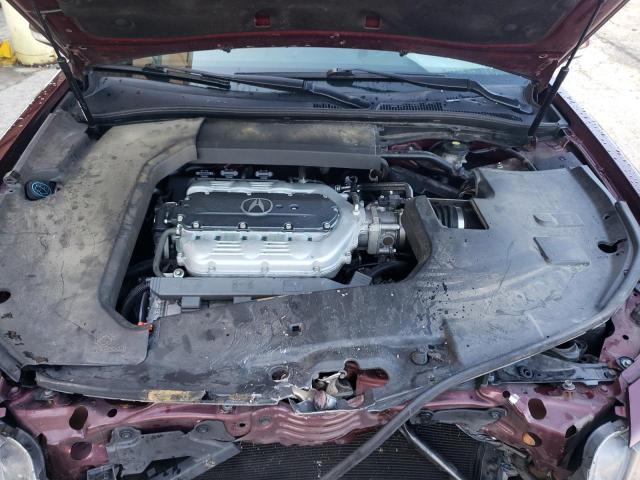 19UUA9F54DA002440 - 2013 ACURA TL TECH BURGUNDY photo 7