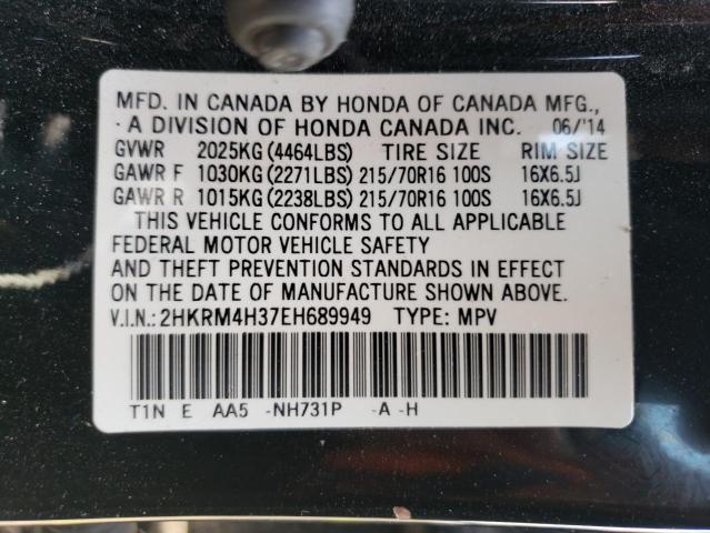 2HKRM4H37EH689949 - 2014 HONDA CR-V LX  photo 10