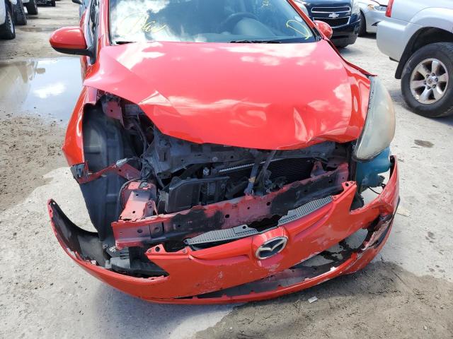 JM1DE1KY6C0141560 - 2012 MAZDA MAZDA2 RED photo 9