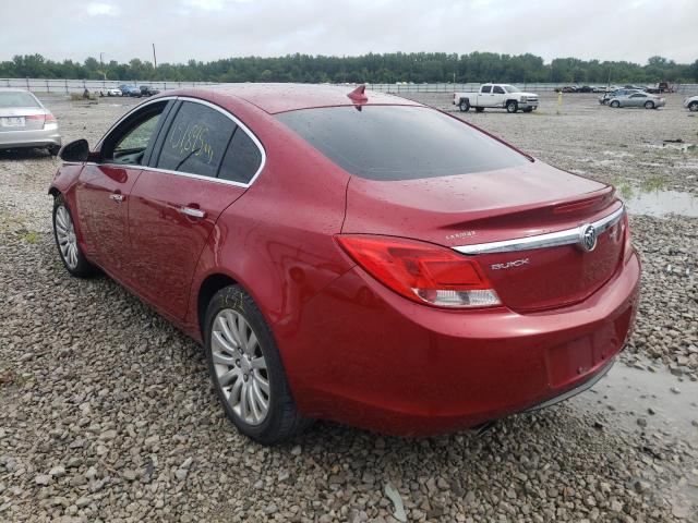 2G4GS5EV7D9190154 - 2013 BUICK REGAL PREM RED photo 3