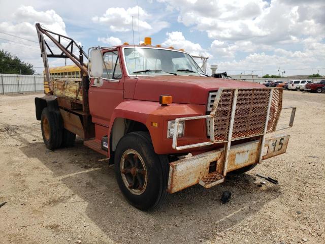 1FDNF70HXGVA19246 - 1986 FORD F700 RED photo 1