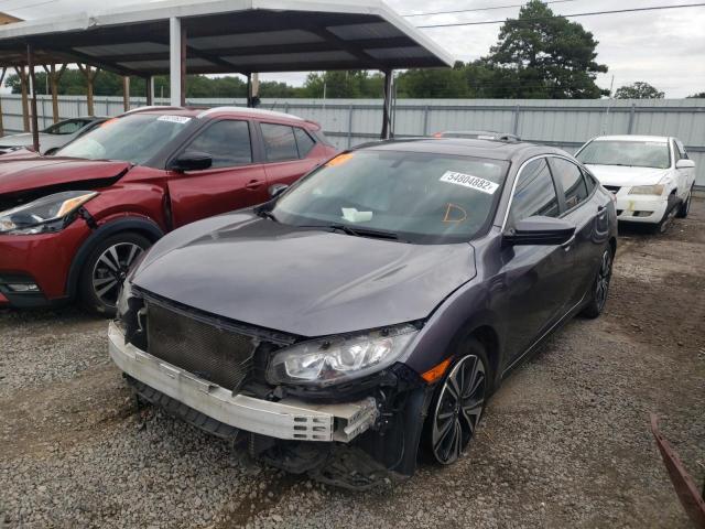 JHMFC1F77JX018580 - 2018 HONDA CIVIC EXL 灰色 照片 2