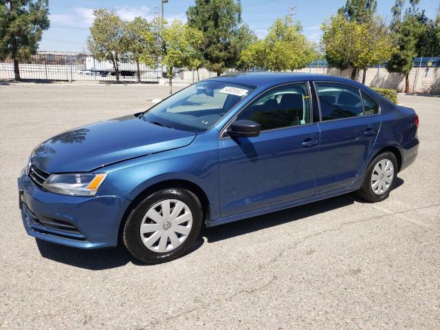 3VW1K7AJ7FM255939 - 2015 VOLKSWAGEN JETTA BASE 蓝色 照片 3