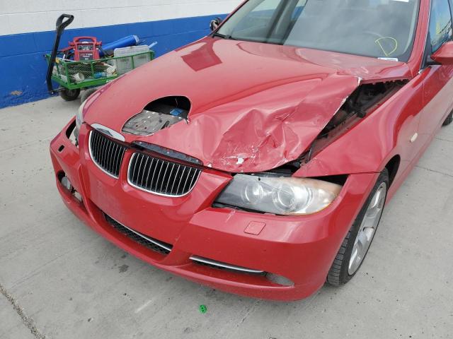 WBAVD53598A282558 - 2008 BMW 335 XI RED photo 9