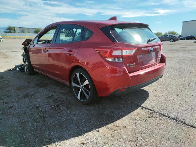 4S3GTAK67H1739109 - 2017 SUBARU IMPREZA SP BURGUNDY photo 3