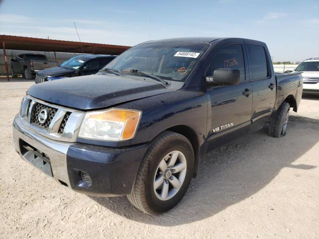 1N6BA0EKXAN308956 - 2010 NISSAN TITAN SE BLUE photo 2