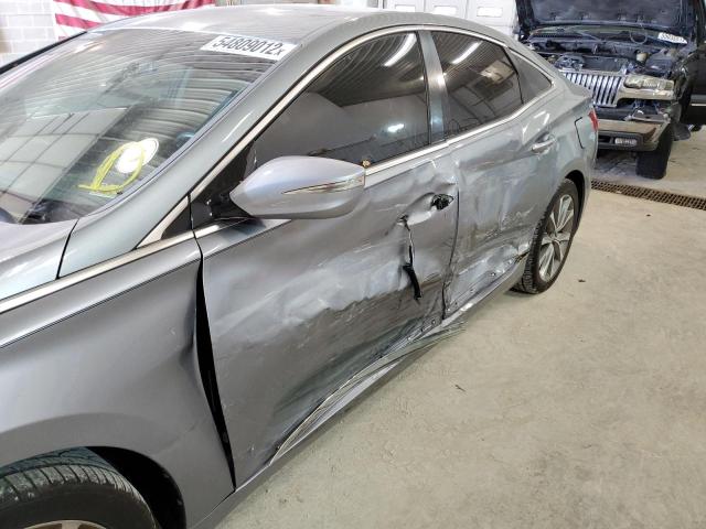 KMHFG4JGXGA518576 - 2016 HYUNDAI AZERA SILVER photo 9