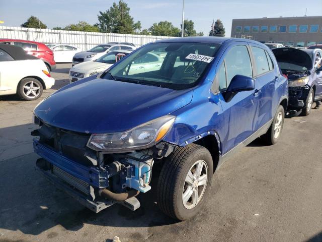 3GNCJNSB0HL179183 - 2017 CHEVROLET TRAX LS BLUE photo 2