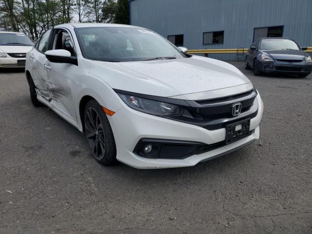 2HGFC2F82MH525302 - 2021 HONDA CIVIC SPOR WHITE photo 1