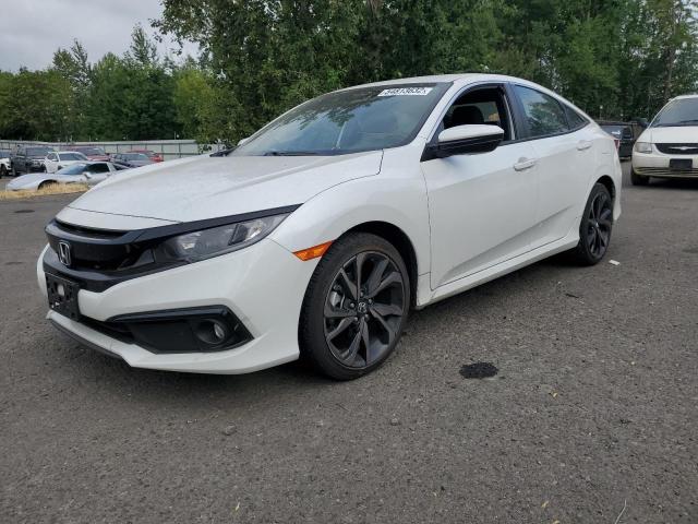 2HGFC2F82MH525302 - 2021 HONDA CIVIC SPOR WHITE photo 2