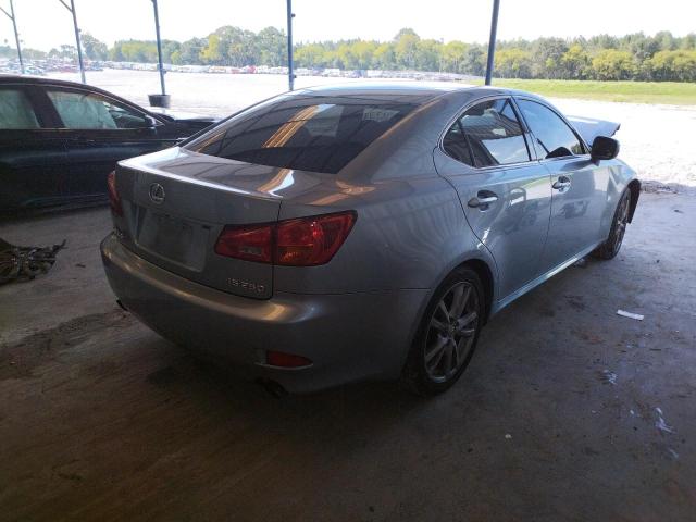 JTHBK262365013830 - 2006 LEXUS IS 250 BLUE photo 4