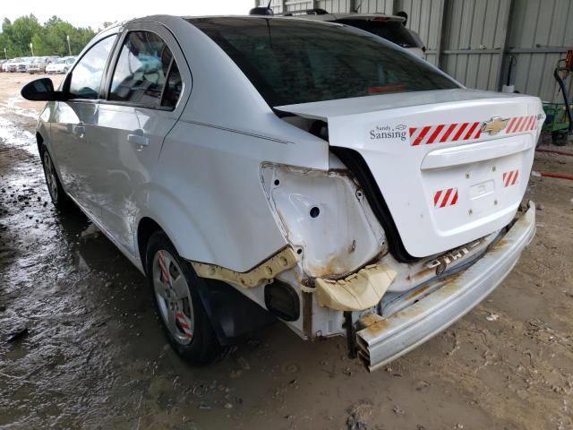 1G1JA5SH8F4149042 - 2015 CHEVROLET SONIC LS WHITE photo 3