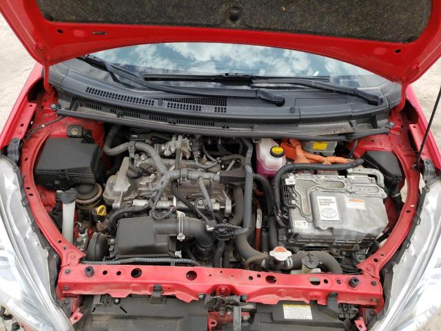 JTDKDTB34G1138652 - 2016 TOYOTA PRIUS C RED photo 7