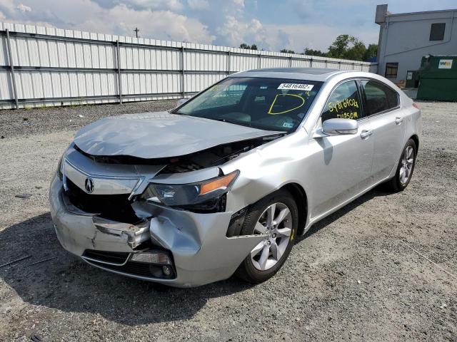 19UUA8F5XEA006083 - 2014 ACURA TL TECH SILVER photo 2