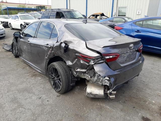 4T1KZ1AK3MU057985 - 2021 TOYOTA CAMRY XSE GRAY photo 3