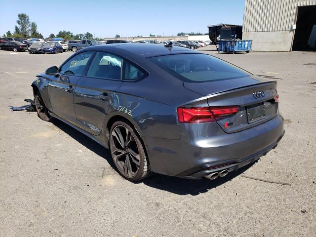 WAUB4CF58NA004507 - 2022 AUDI S5 PRESTIG GRAY photo 3