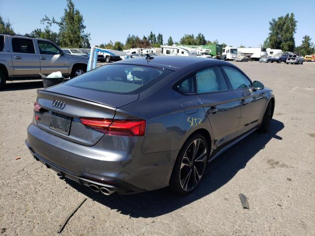 WAUB4CF58NA004507 - 2022 AUDI S5 PRESTIG GRAY photo 4