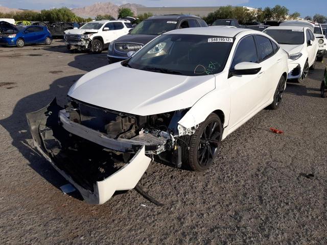 19XFC2F82KE047812 - 2019 HONDA CIVIC SPOR WHITE photo 2