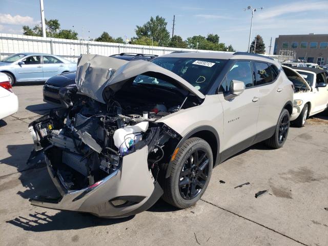 3GNKBHR44MS547723 - 2021 CHEVROLET BLAZER 2LT TAN photo 2