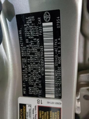 4T1BK1EB5FU164263 - 2015 TOYOTA AVALON XLE BEIGE photo 10