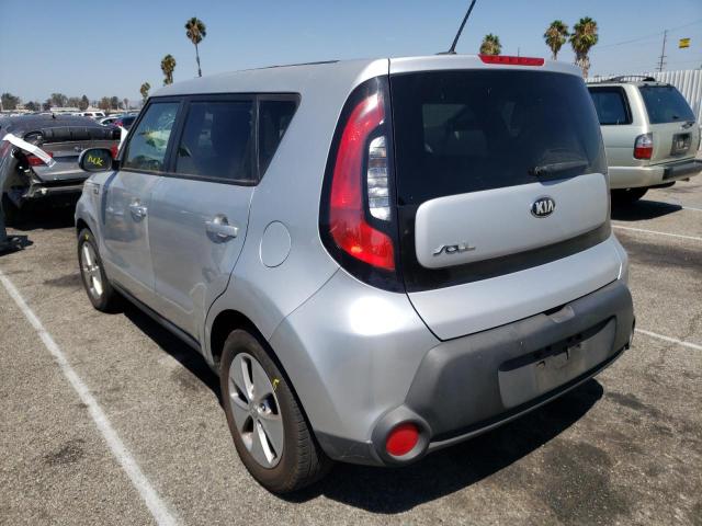 KNDJN2A22F7787115 - 2015 KIA SOUL SILVER photo 3