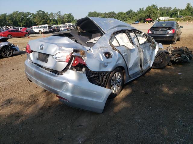 3VW2K7AJ3EM255150 - 2014 VOLKSWAGEN JETTA BASE 银色 照片 4