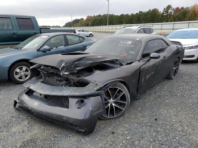 2C3CDZFJ5GH285200 - 2016 DODGE CHALLENGER GRAY photo 2
