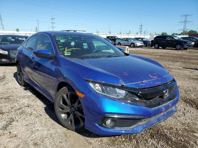 2HGFC2F84LH601052 - 2020 HONDA CIVIC SPOR BLUE photo 1