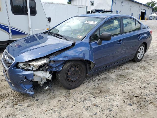 JF1GJAA69DH002430 - 2013 SUBARU IMPREZA BLUE photo 2