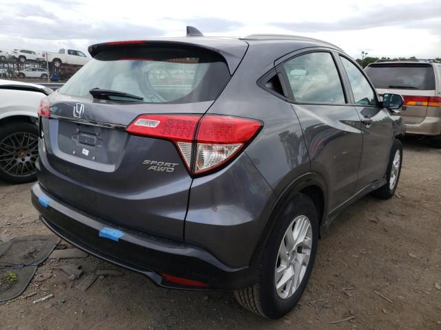 3CZRU6H16KM736690 - 2019 HONDA HR-V SPORT GRAY photo 4