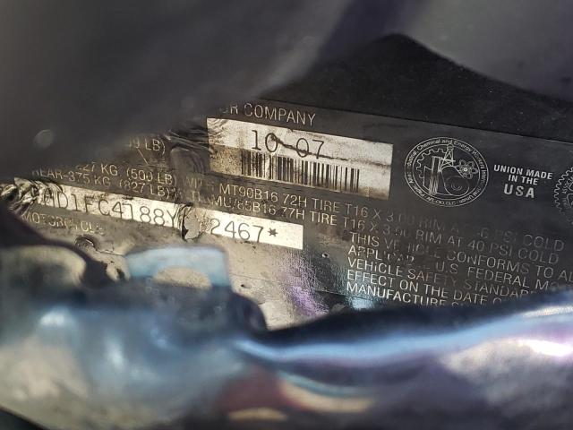 1HD1FC4188Y642467 - 2008 HARLEY-DAVIDSON FLHTCUI 紫色 照片 10