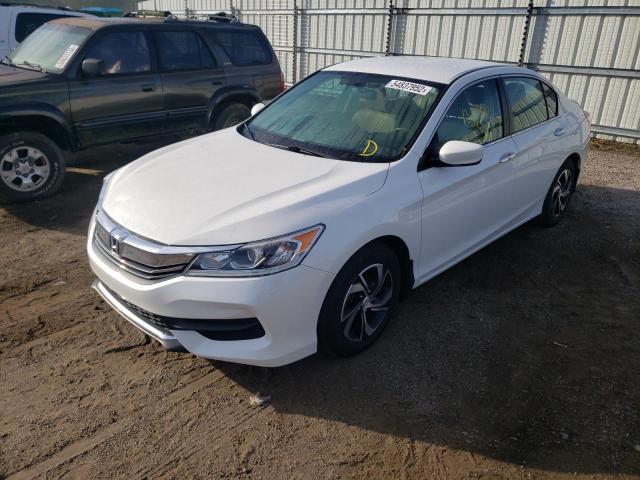 1HGCR2F32GA026427 - 2016 HONDA ACCORD LX WHITE photo 2