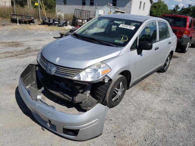 3N1CC1AP3AL375586 - 2010 NISSAN VERSA S SILVER photo 2