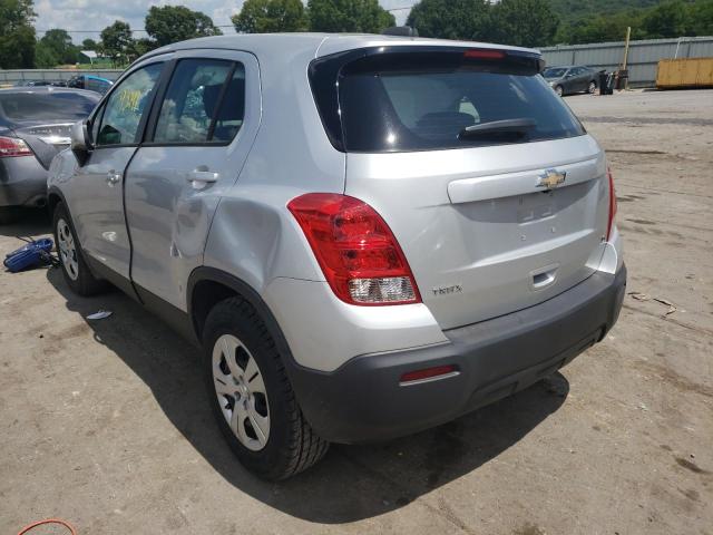 KL7CJKSB6GB693754 - 2016 CHEVROLET TRAX LS SILVER photo 3