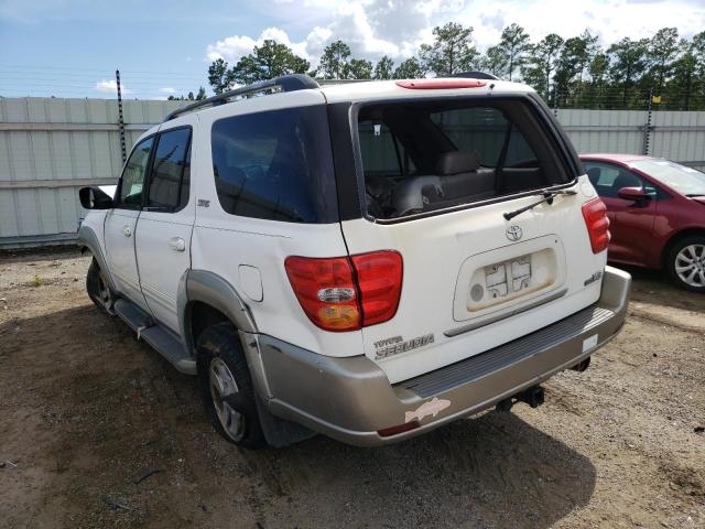 5TDZT34A13S192789 - 2003 TOYOTA SEQUOIA WHITE photo 3