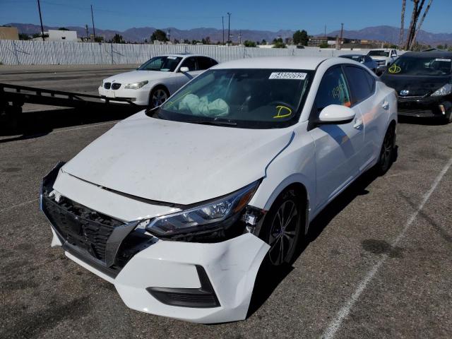 3N1AB8CV4NY238857 - 2022 NISSAN SENTRA SV WHITE photo 2