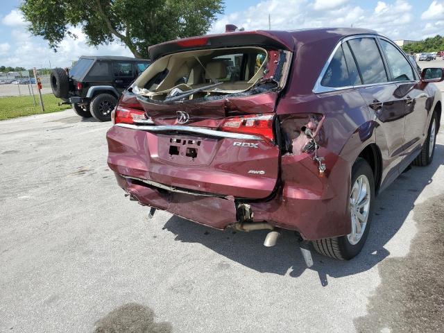 5J8TB4H51GL008729 - 2016 ACURA RDX TECHNO RED photo 9