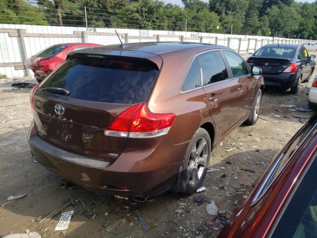 4T3BK3BBXAU032762 - 2010 TOYOTA VENZA BROWN photo 4