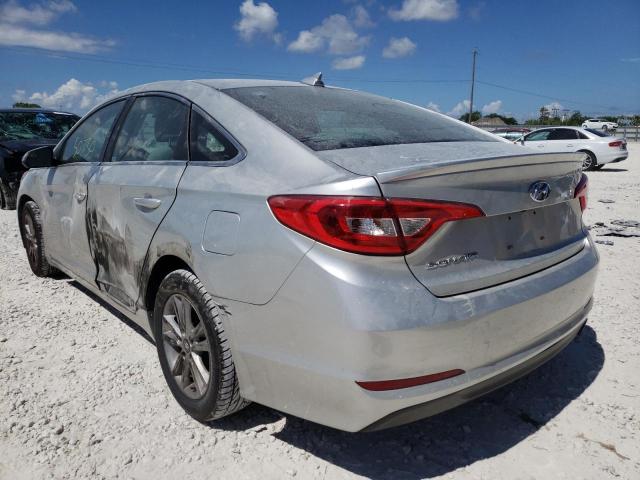 5NPE24AF7GH304112 - 2016 HYUNDAI SONATA SE GRAY photo 3